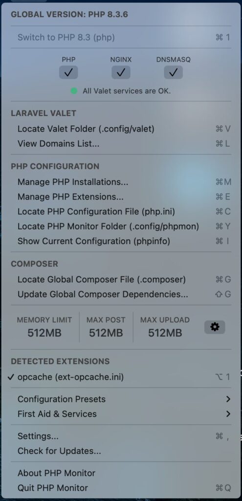 php monitor status HafiziAzmi.dev