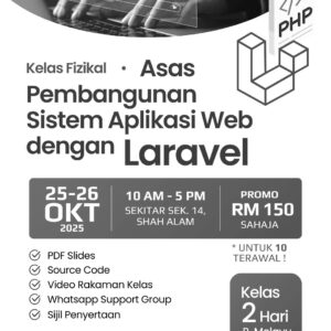 Kelas-Fizikal-Asas-Pembangunan-Sistem-Aplikasi-Web-dengan-Laravel-grayscale